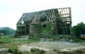 The small barn (The Hafod) with the roof tiles gone